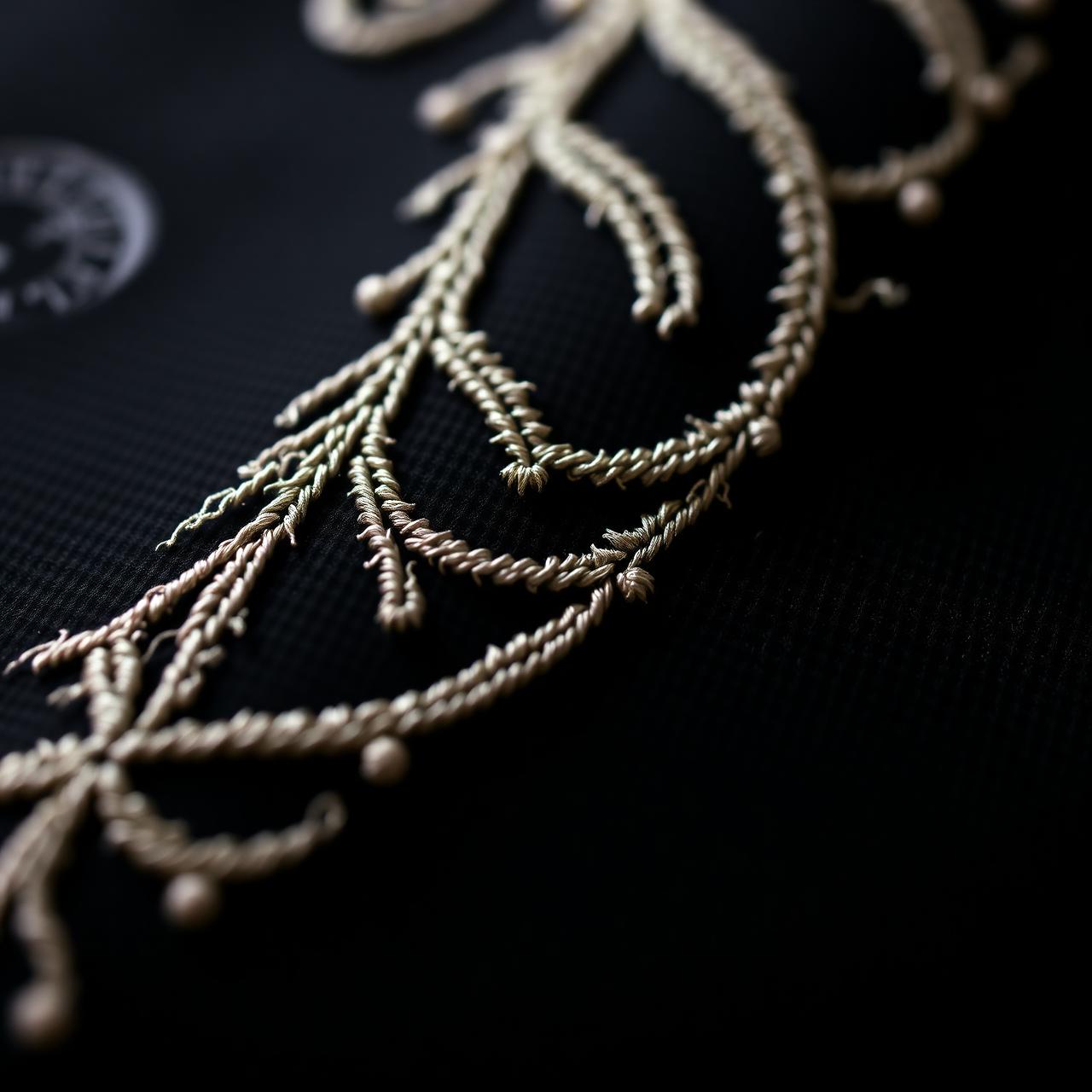 Luxury embroidery detail