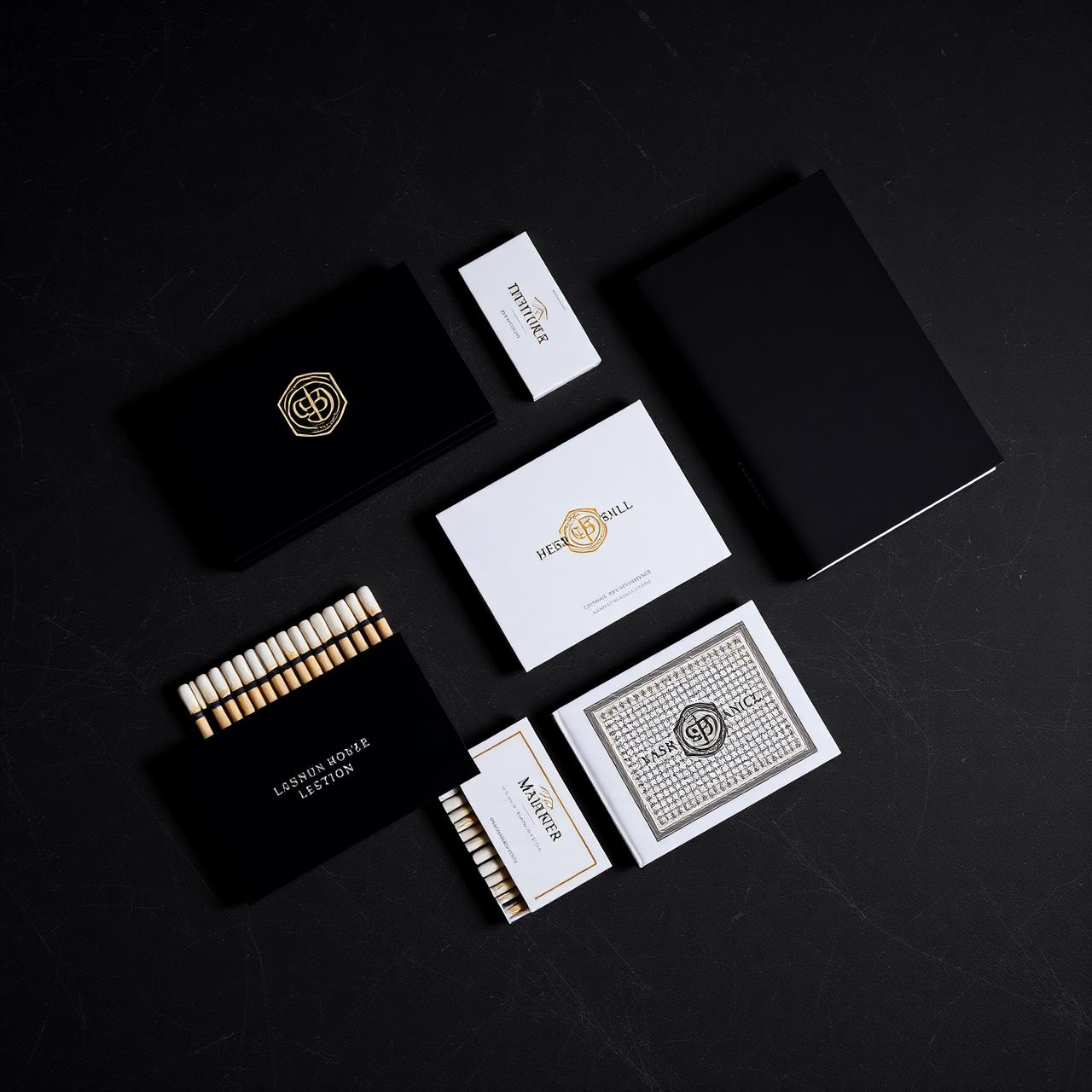 Foiled Black Card Suite